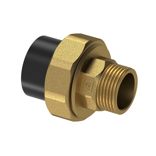 PPR Union Male 40 mm, Pressure 25 Bar, Black Color | Ask Thermal Pipes Factory