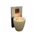 Illuminated Fiber Decorative Fountain, Brown, Size 76 × 45 × 40 cm, Item Code WXF2005809SN