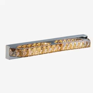 Wall Lamp Chrome Amber, Soft Light, 46x12 cm | Abyat Company