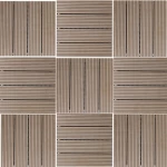 Wood Alternative for outdoor flooring Length 30 cm, Width 30 cm, Light brown 