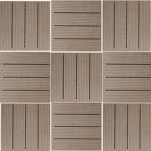 Wood Alternative for Outdoor Flooring 30x30 cm, Light Brown | GWPC10300