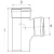 Plastic UPVC 87.5° Reduced Y Tee Diameter 315x315 mm, Length 680 mm, Orange | Cosmoplast - Image 2