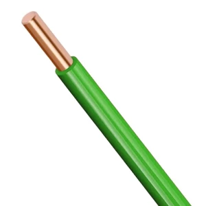 لفة سلك كهرباء مفرد 1.0 ملم² 600/1000 فولت، نحاس مصمت، عزل PVC مقاوم للحرارة 105°C، أخضر | شركة كابلات الشرقية للصناعة