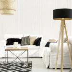 ورق جدران فينيل، تصميم نقشات، مقاس 15.6 م×100 سم، لون بيج