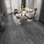 SPC Wooden Vinyl Tiles, Waterproof, Dark gray Color, Model 2028