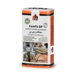 لاصق بلاط اسمنتي سيمفكس جي بي DCP كيس 20 كجم لون ابيض | شركة دي سي بي للمواد الإنشائية (DCP)