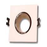 فريم سبوت لايت فردي مانع للتوهج، قطر 9.5 سم، لون أبيض