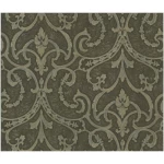 Classic wall covering dark brown, length 10m, width 1.06m, model 81404