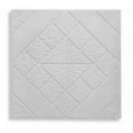 Cement outdoor flooring tiles stone square design, white, size 40x40x4 cm | Al Wasad Industrial Company