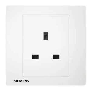 فيش مفرد 13 امبير 86×86 مم، ابيض، 250 فولت | Siemens (دلتا ريلفا)