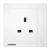 13A 1 Gang Socket, White, 86x86mm, 250V, Siemens (Delta Relfa)