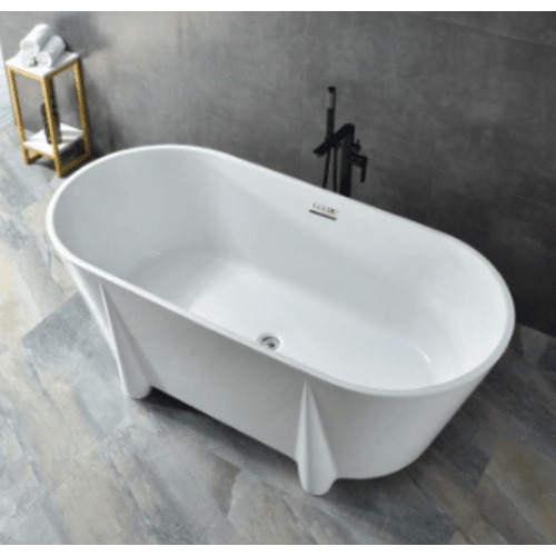 Golden Acrylic Oval Bathtub 170x80 cm, White | ALHashim Sanitary Tools