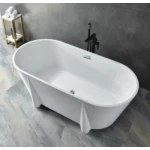 Golden Acrylic Oval Bathtub White, 170x80 cm