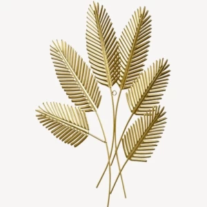 Metal Wall Art 48x3 cm Gold Color | Abyat Company