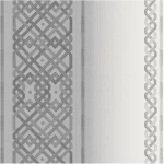 ورق جدران بلجيكي لون رمادي تصميم شرقية، مقاس 10 م×0.53 م