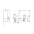 Frameless Wall Mounted Washbasin Mixer 17x23x8.5 cm Matte Gold | Hatch Company - Image 2