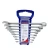 Nut wrench set, 8 pieces, Makute Brand