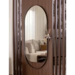Wall Mirrors Size 170x104x26 cm, Grey and Black Color, Sublime Design
