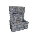 Luxury Outdoor Decoration Fiber Waterfall, Gray Color, Size 61.25 × 39.2 × 29 cm, Product Number MZ12660GA