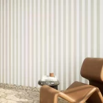 Striped Design Wall Covering, Length 10 m, Width 50 cm, khaki color