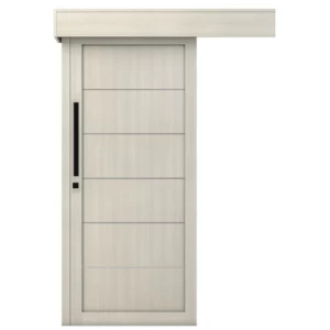 Modern Design Solid Sliding Door 110×265 cm, Light Gray, 6 cm Thickness | YT-35741866