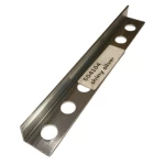 L-Shaped Aluminum Accessory for Flooring, Size 240 × 1 cm, shiny Silver Color