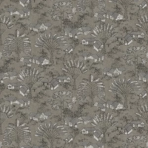 Wallpaper Leaves Design 1.005x53 cm Gray, Model Tribute | Abyat Company