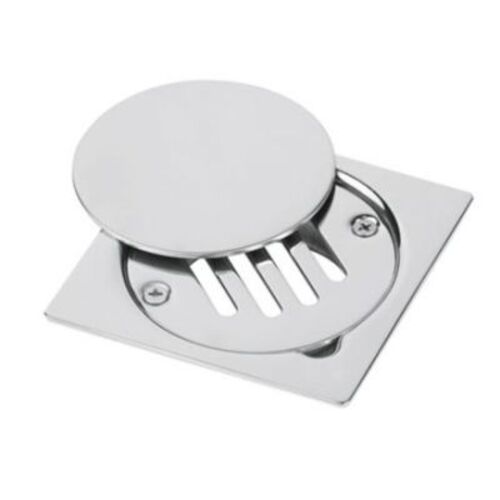 Rectangular Water Drain Cover 10x10 cm, Chrome Color | N16.004-1