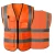  Reflective Safety Vest  Reflective strips Size XL, Weight 1 kg, Orange Color, light reflective