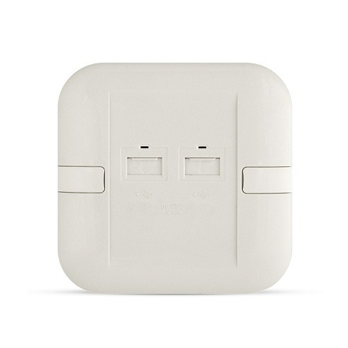 Double USB Socket 4.2A 7x7cm, White | SPECTRA