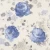 Floral wall decoration, beige with blue color, length 10 m, width 0.53 m, model 448818 