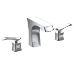 Lima Three Hidden Line Bathroom Mixer , Chrome Color