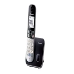 Panasonic Digital Cordless Phone with 1.8 inch White Backlit LCD Display, Black Color