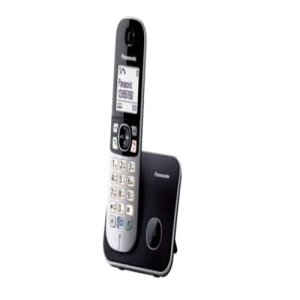 Digital Cordless Phone 1.8 inch White Backlit LCD, Black | Panasonic