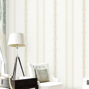 Patterned Wallpaper 15.6m x 100cm Beige Color | Luxury line