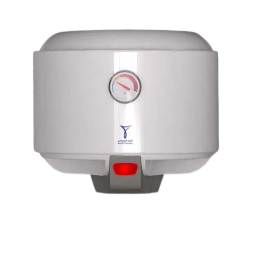 Vertical Electric Water Heater 30 Liter 383 mm Height White 1200W 220/240V | Saudi Ceramics