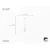 PINTO NERO Modern Hanging Light, Length 1500 mm, Width 110 mm, Gold | Black, E27W LED | PINTO NERO - Image 3