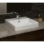 Bathroom Washbasin Over Counter Top Size 48 cm, Off White Color | Saudi Ceramics Factory