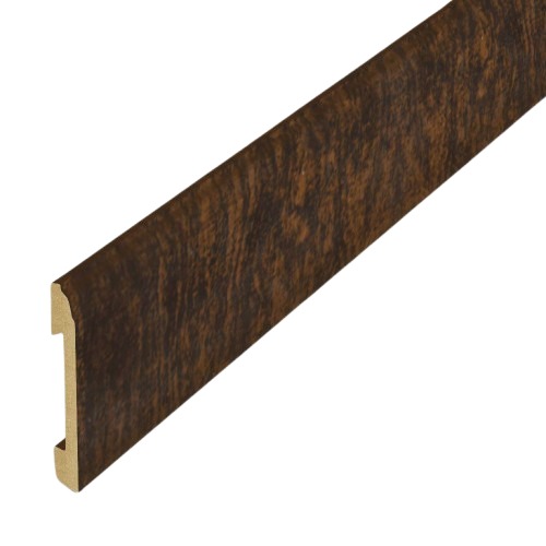 Polystyrene Skirting 240 cm Length × 8 cm Height, Dark Brown Color | 
