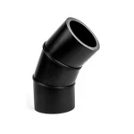 كوع بلاستيك HDPE منحني زاوية 45° مجزأ، قطر 110 مم، أسود |  شركة الاتحاد للأنابيب