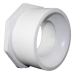 UPVC Coupling Reducer Gulf Factory Size 6 × 4 inch  Color White