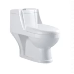 Floor Mounted WC Size 30 cm, Chinese Round Shape, White Color