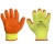 Safety Glove Coated with Latex, Orange Color