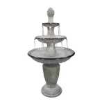 Ceramic Outdoor Decoration Fountain, White, Size 60.5 × 60.50 × 112.5 cm, Product Number MZ15190BA