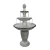 Ceramic Outdoor Decoration Fountain, White, Size 60.5 × 60.50 × 112.5 cm, Product Number MZ15190BA
