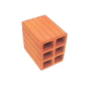 Hollow Red Bricks 20x20x15 cm, Weight 4.6 kg, Pressure Resistance 50 kg/cm2 | Yamama Factories for red bricks and clay products