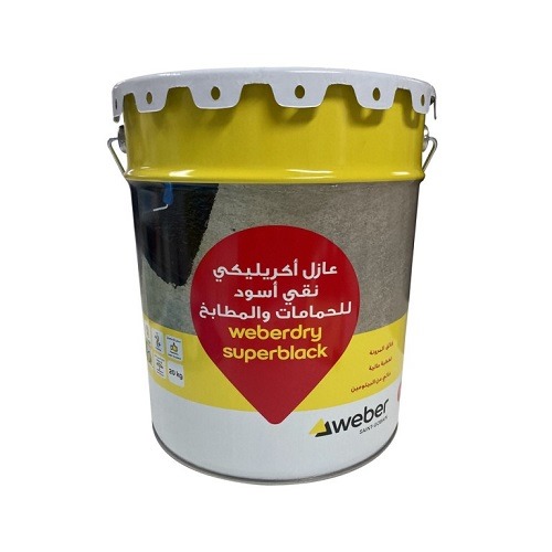 Weberdry Superblack Coating Black Color 20 kg Pack | Sodamco-Weber