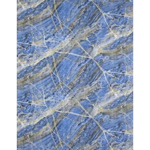 Chinese Marble Alternative for Council Facades Size 280 x 122 cm, Rectangular, Blue with Gray Veins | Luxury line