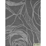 Italian Wallpaper Gray Color Floral Design, Size 10mx0.73m, Model 125011