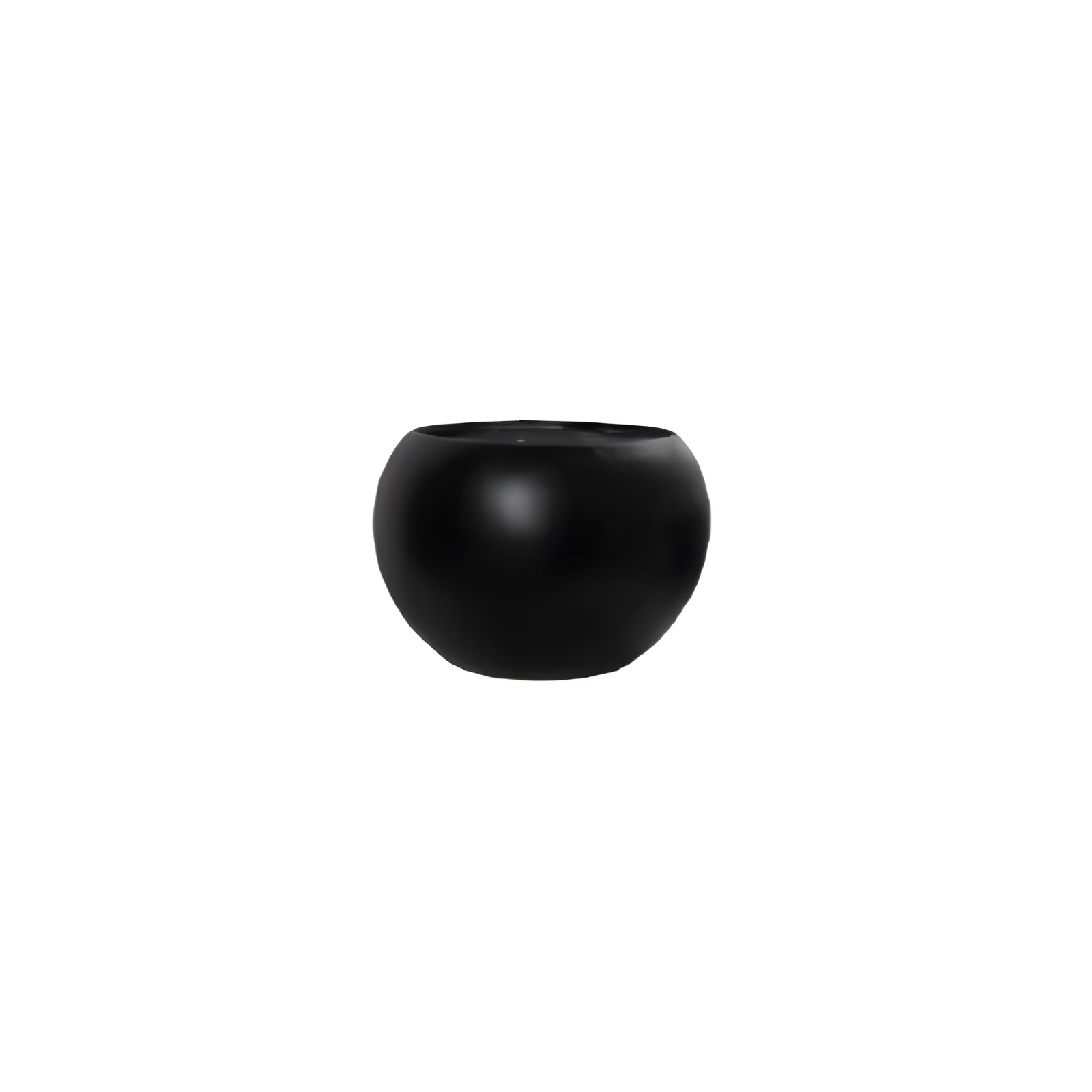 Black Fiberglass Planter Diameter 110 cm Height 72 cm | Verde